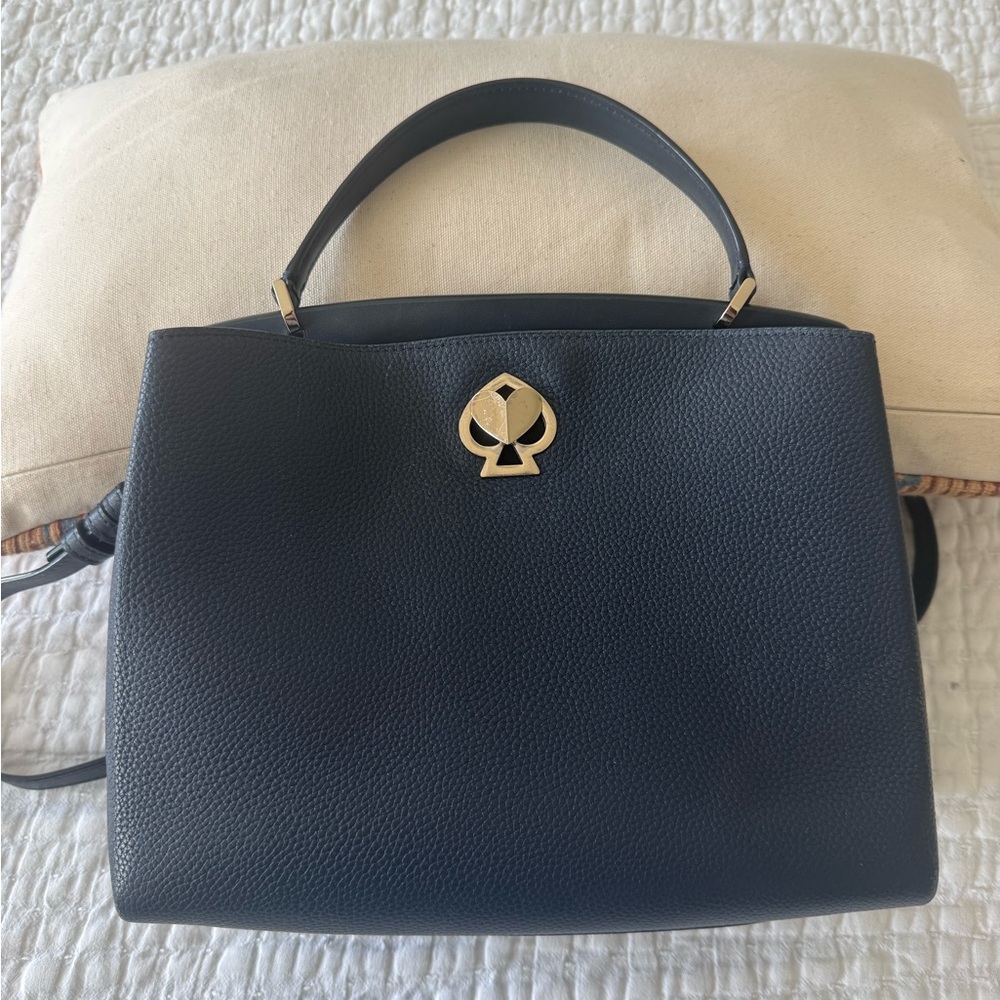 Kate Spade Blue Top-Handle Leather Crossbody